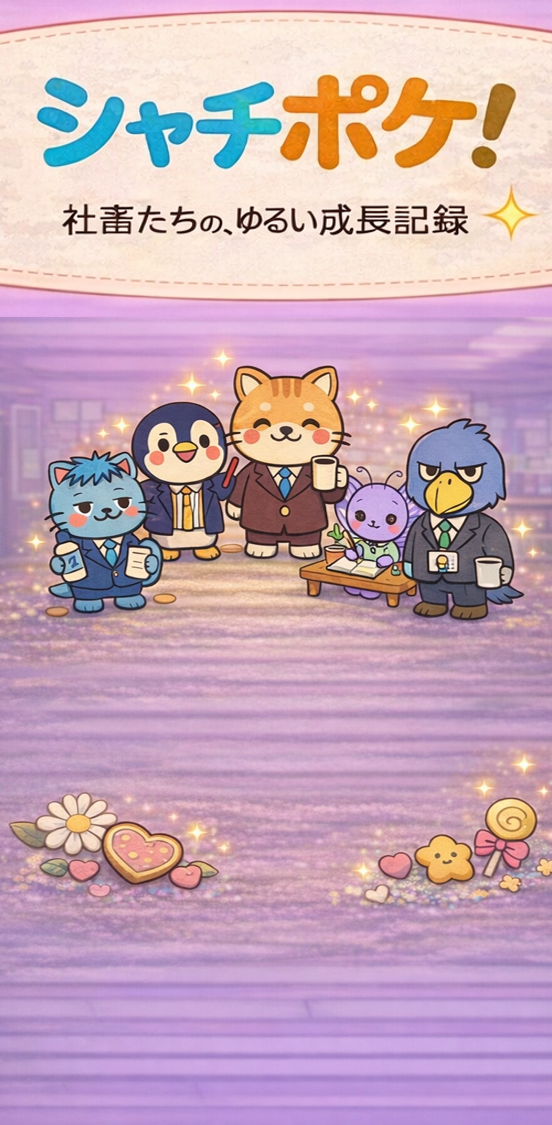 シャチポケ! ウェルカム画面